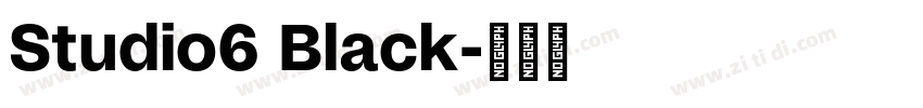 Studio6 Black字体转换